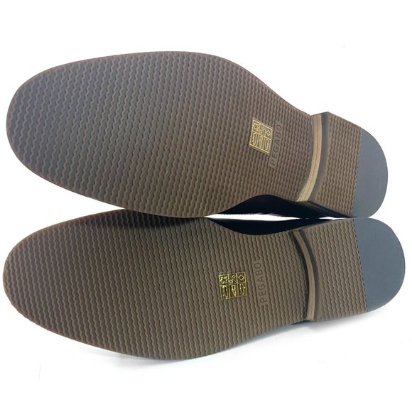 PEGABO Men’s Leather Oxford Dress Shoes in Bordeaux - NEW - Picture 10 of 12